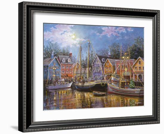 Ships Aglow-Nicky Boehme-Framed Giclee Print