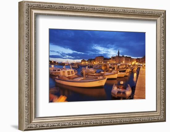 Ships and Boats at the Harbour and the Old Town-Markus Lange-Framed Photographic Print