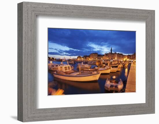 Ships and Boats at the Harbour and the Old Town-Markus Lange-Framed Photographic Print