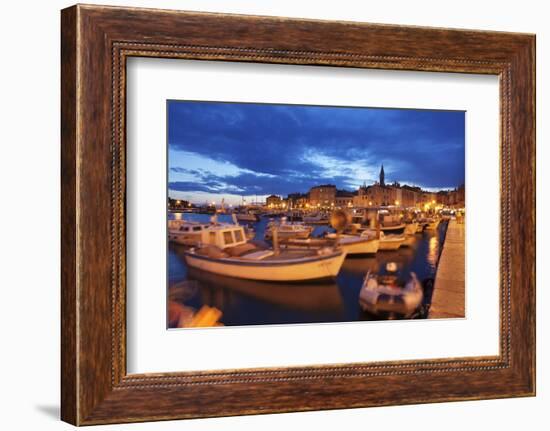 Ships and Boats at the Harbour and the Old Town-Markus Lange-Framed Photographic Print