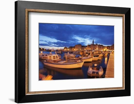 Ships and Boats at the Harbour and the Old Town-Markus Lange-Framed Photographic Print