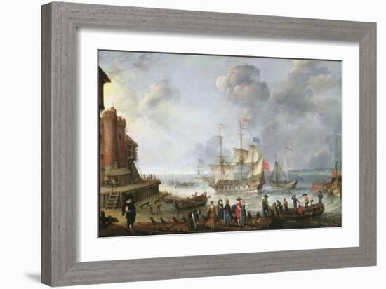 Ships Arriving in a Port-Adam Willaerts-Framed Giclee Print