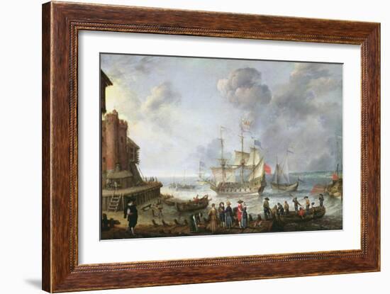 Ships Arriving in a Port-Adam Willaerts-Framed Giclee Print