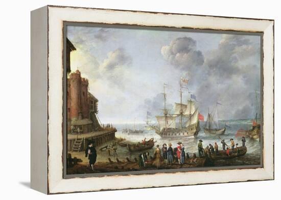 Ships Arriving in a Port-Adam Willaerts-Framed Premier Image Canvas