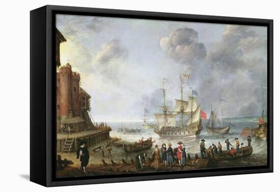 Ships Arriving in a Port-Adam Willaerts-Framed Premier Image Canvas