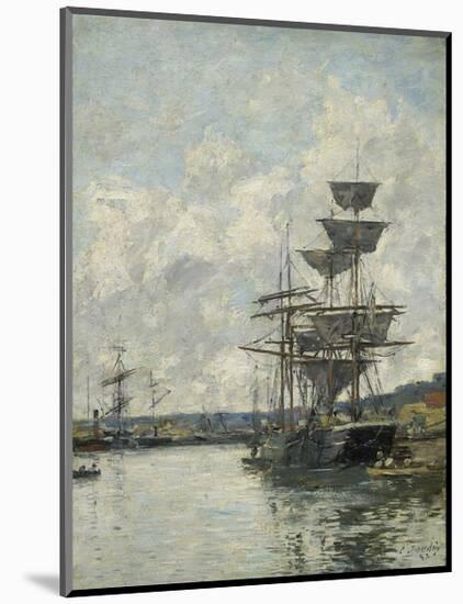 Ships at Le Havre-Eugène Boudin-Mounted Art Print