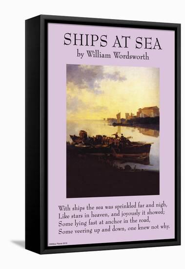 Ships By the Sea-null-Framed Stretched Canvas