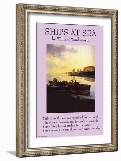 Ships By the Sea-null-Framed Art Print