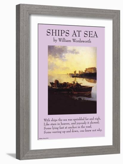 Ships By the Sea-null-Framed Art Print