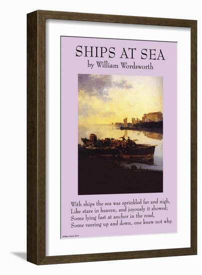 Ships By the Sea-null-Framed Art Print