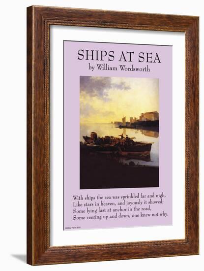 Ships By the Sea-null-Framed Art Print