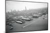 Ships Docking in New York Harbor-null-Mounted Photographic Print