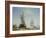 Ships in a Dutch Estuary, 19th Century-W.A. van Deventer-Framed Giclee Print