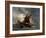 Ships in a Stormy Sea, 19th Century-Eugene Delacroix-Framed Giclee Print