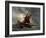 Ships in a Stormy Sea, 19th Century-Eugene Delacroix-Framed Giclee Print