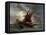 Ships in a Stormy Sea, 19th Century-Eugene Delacroix-Framed Premier Image Canvas