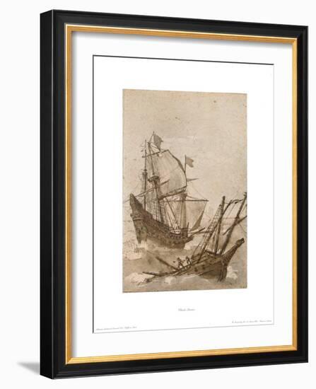 Ships in the Tempest-Claude Lorraine-Framed Collectable Print