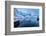 Ships Moored in the Small Harbor of Reine under a Gloomy Sky in the South of the Lofoten Islands-Roberto Moiola-Framed Photographic Print