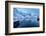 Ships Moored in the Small Harbor of Reine under a Gloomy Sky in the South of the Lofoten Islands-Roberto Moiola-Framed Photographic Print