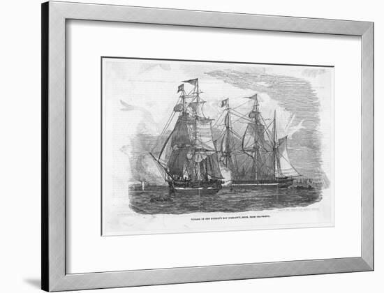 Ships of the Hudson's Bay Company Sail from Gravesend England-null-Framed Art Print