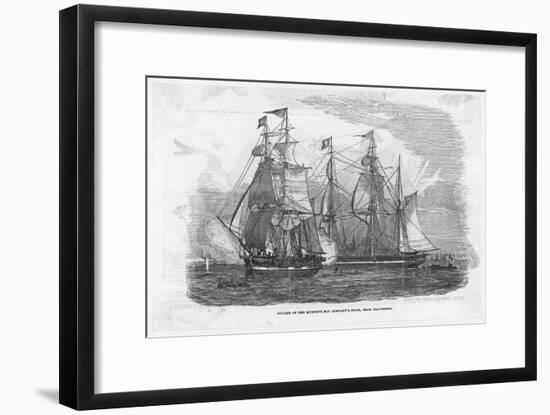 Ships of the Hudson's Bay Company Sail from Gravesend England-null-Framed Art Print