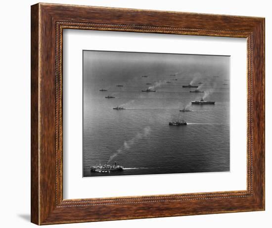 Ships of the US Sixth Fleet-null-Framed Photographic Print