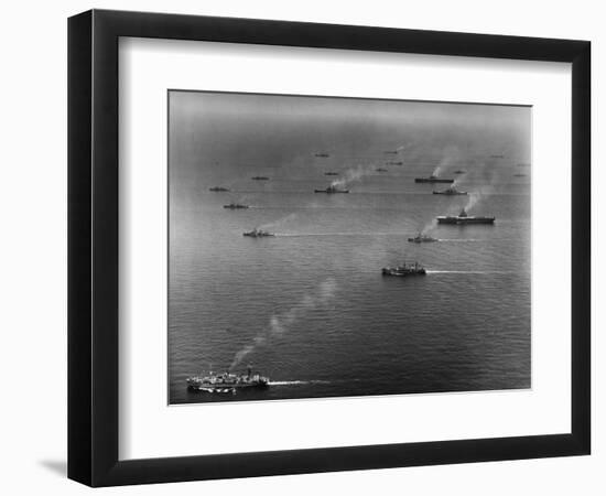 Ships of the US Sixth Fleet-null-Framed Photographic Print