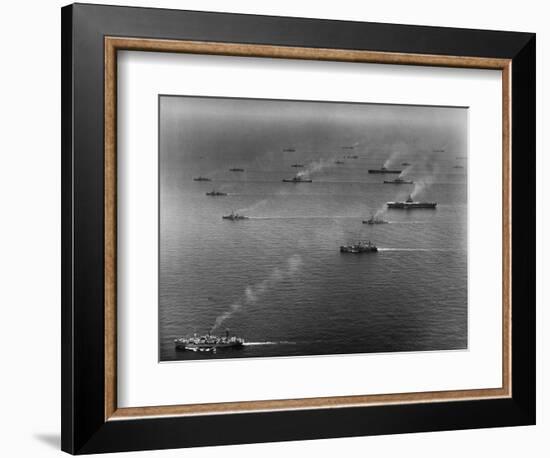 Ships of the US Sixth Fleet-null-Framed Photographic Print