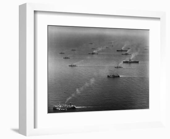 Ships of the US Sixth Fleet-null-Framed Photographic Print