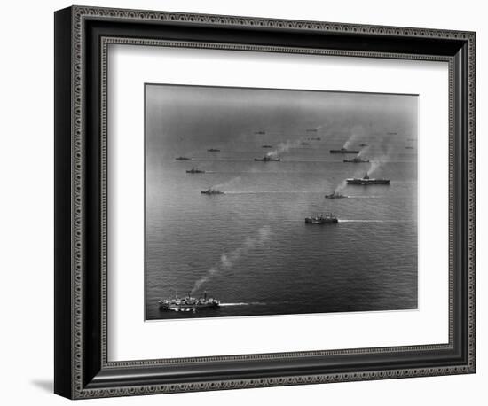 Ships of the US Sixth Fleet-null-Framed Photographic Print