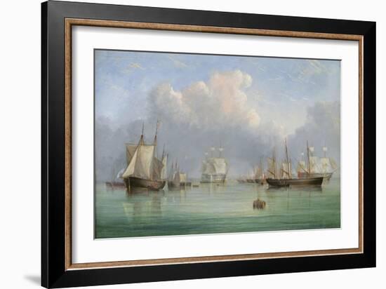 Ships Off Ryde-Arthur Wellington Fowles-Framed Giclee Print