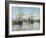 Ships Riding on the Seine at Rouen, 1872- 73-Claude Monet-Framed Giclee Print