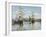 Ships Riding on the Seine at Rouen, 1872- 73-Claude Monet-Framed Giclee Print