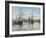 Ships Riding on the Seine at Rouen, 1872- 73-Claude Monet-Framed Giclee Print