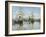 Ships Riding on the Seine at Rouen, 1872- 73-Claude Monet-Framed Giclee Print