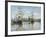 Ships Riding on the Seine at Rouen, 1872- 73-Claude Monet-Framed Giclee Print