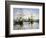 Ships Riding on the Seine at Rouen-Claude Monet-Framed Giclee Print