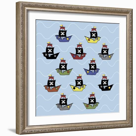 Ships-Erin Clark-Framed Giclee Print