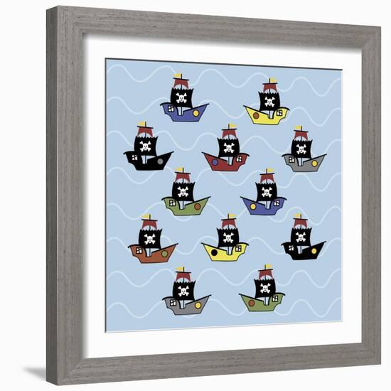 Ships-Erin Clark-Framed Giclee Print