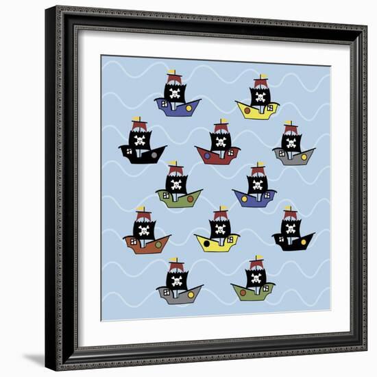 Ships-Erin Clark-Framed Giclee Print