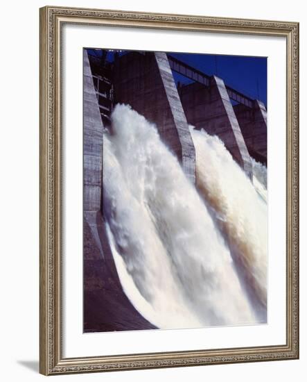 Shipshaw Dam Generates Hydroelectric Power for Canadian Aluminum Industry with Saguenay River-Andreas Feininger-Framed Photographic Print