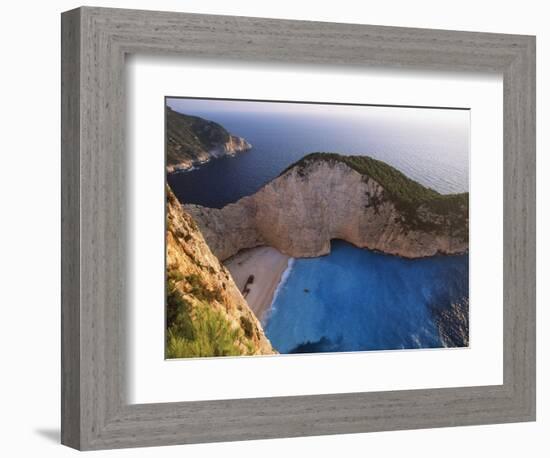 Shipwreck Bay on Zakynthos-Jeremy Horner-Framed Photographic Print