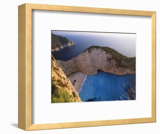 Shipwreck Bay on Zakynthos-Jeremy Horner-Framed Photographic Print