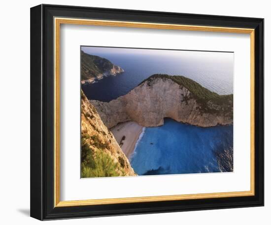 Shipwreck Bay on Zakynthos-Jeremy Horner-Framed Photographic Print