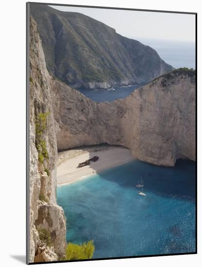 Shipwreck Bay, Zakynthos, Ionian Islands, Greek Islands, Greece, Europe-Frank Fell-Mounted Photographic Print