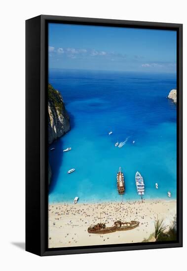 Shipwreck Beach, Zante Island, Ionian Islands, Greek Islands, Greece, Europe-Tuul-Framed Premier Image Canvas