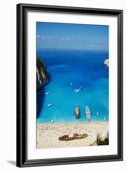 Shipwreck Beach, Zante Island, Ionian Islands, Greek Islands, Greece, Europe-Tuul-Framed Photographic Print