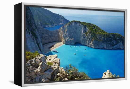 Shipwreck Beach, Zante Island, Ionian Islands, Greek Islands, Greece, Europe-Tuul-Framed Premier Image Canvas