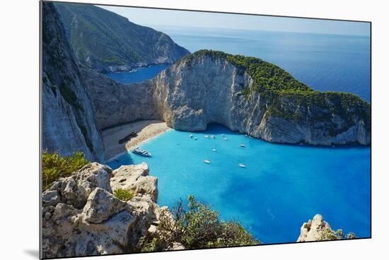 Shipwreck Beach, Zante Island, Ionian Islands, Greek Islands, Greece, Europe-Tuul-Mounted Photographic Print