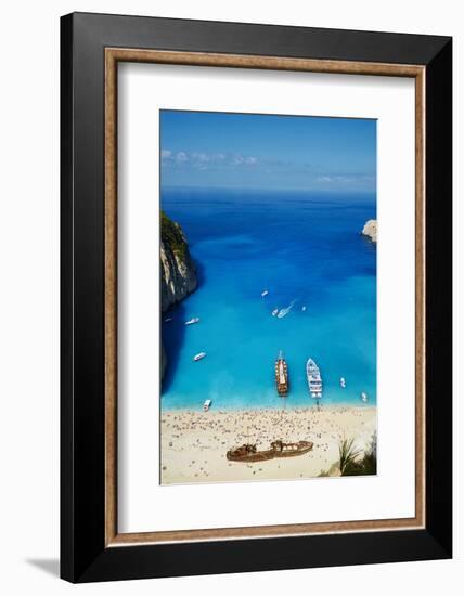 Shipwreck Beach, Zante Island, Ionian Islands, Greek Islands, Greece, Europe-Tuul-Framed Photographic Print